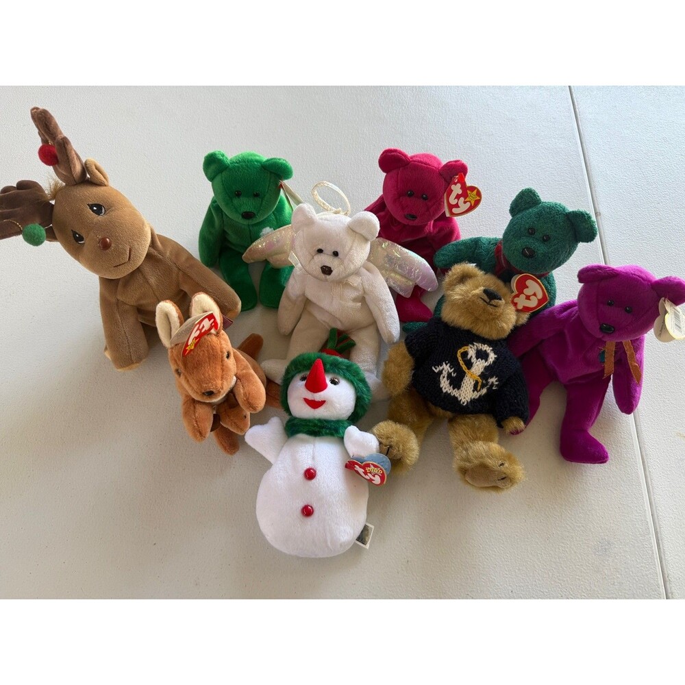 Ty Beanie Babies Lot of 9 Mixed Ty Babies